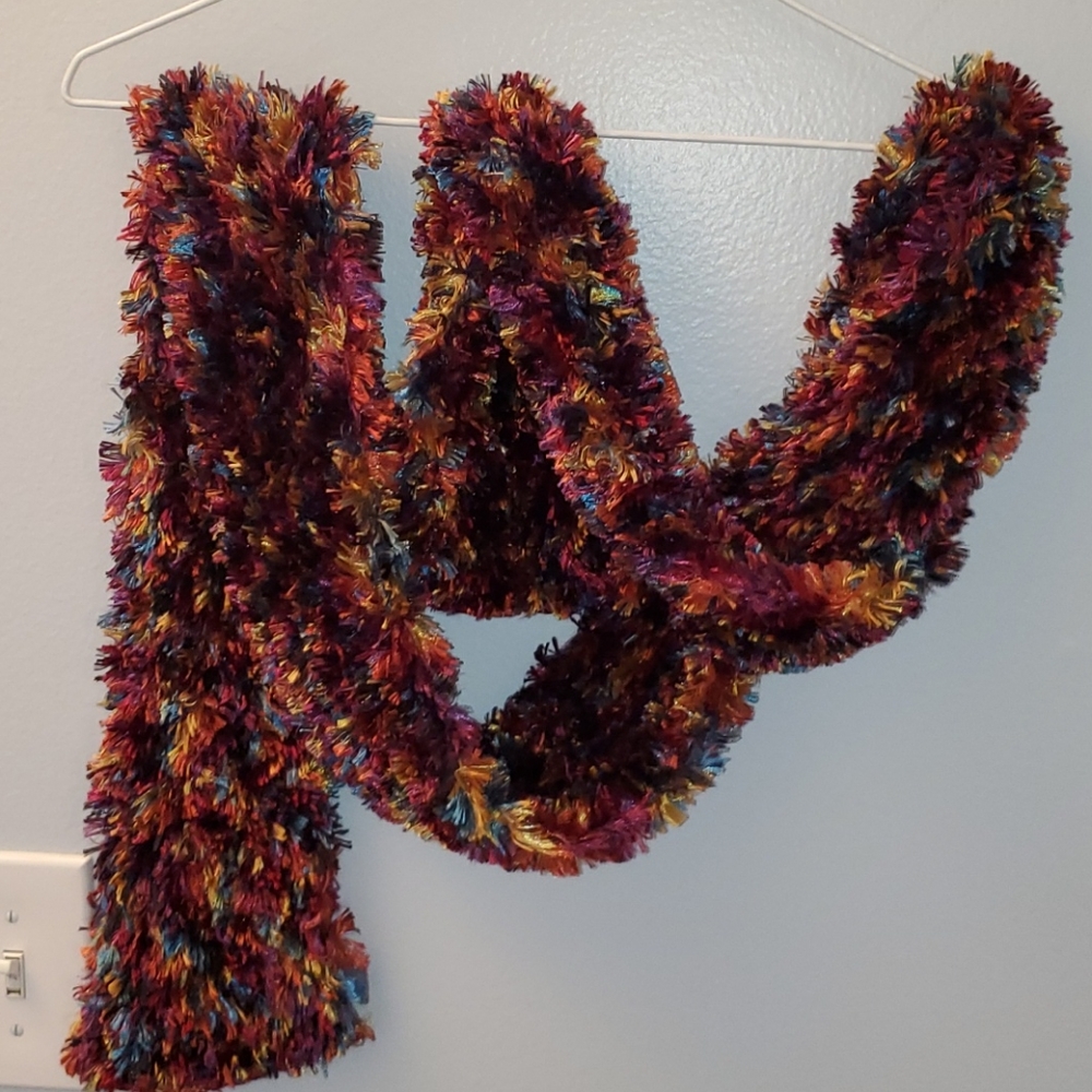 Multi color gemstone scarf